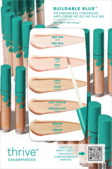 Buildable Blur™ HD Creaseless Concealer: Light to Medium Card